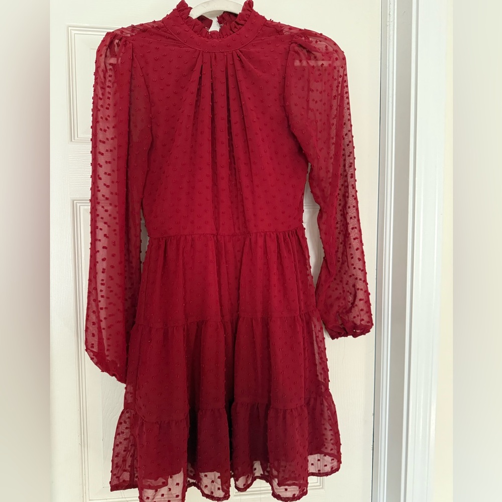 Elegant Red Kids Dress